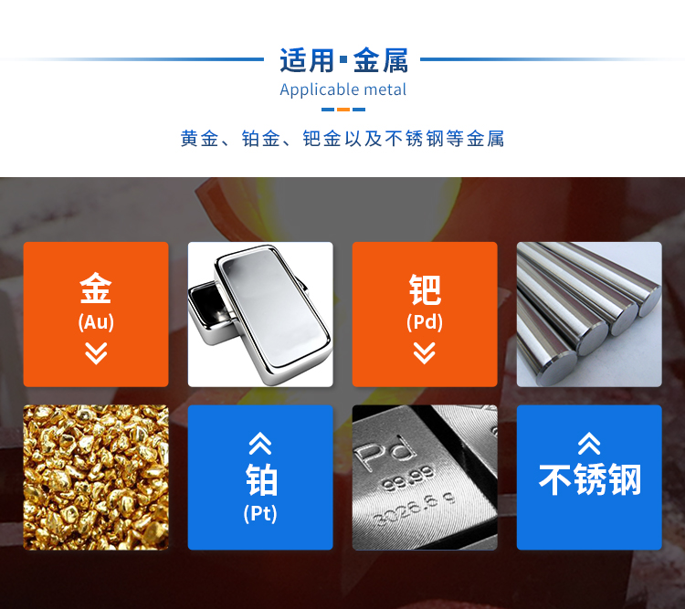 鉑金熔煉爐適用金屬